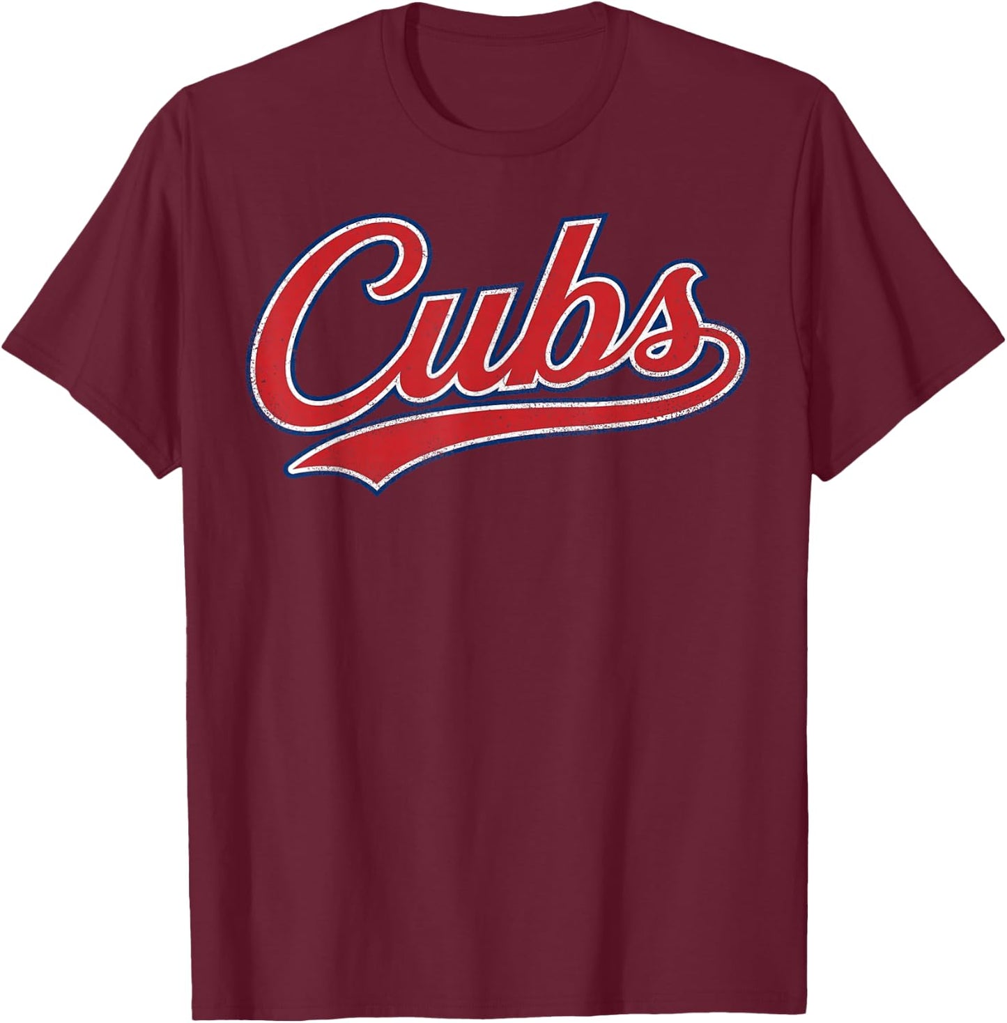 Vintage Blue Cubs Gifts Women Boys Girls Kids T-Shirt - T-Shirt | Maroon