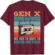 Gen X Cassette Tape Pencil Retro Music T-Shirt - T-Shirt | Maroon