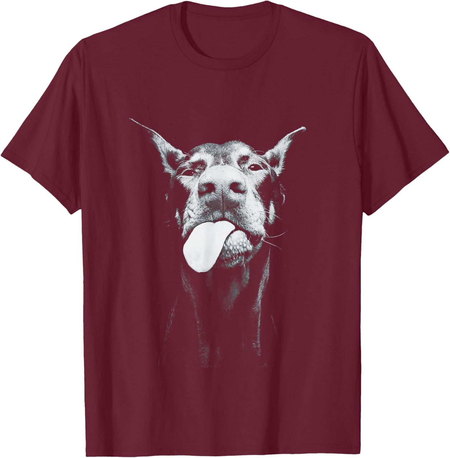 Cooler Dobermann T-Shirt - T-Shirt | Maroon
