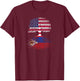 American Citizen with Filipino Roots T-Shirt - T-Shirt | Maroon