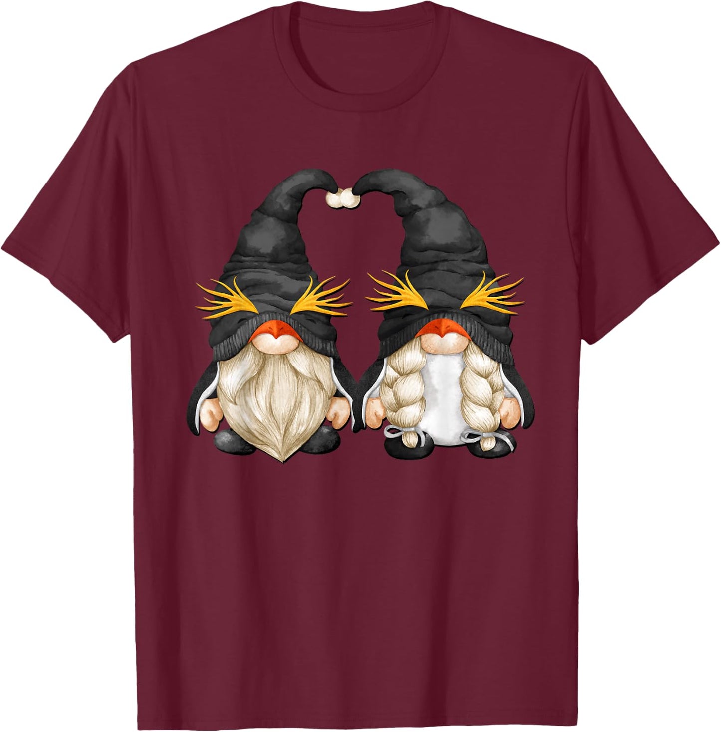 Penguin Gnome Costume And Men Funny Penguin Lover T-Shirt - T-Shirt | Maroon