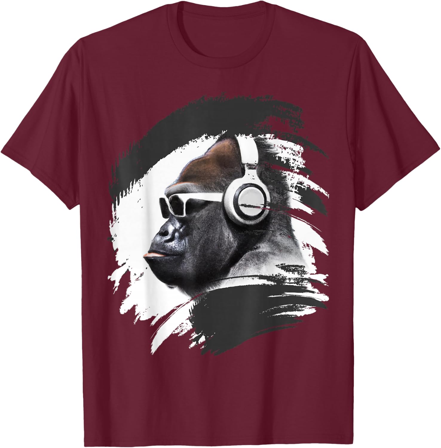 Cool Silver Back Gorilla , gray T-Shirt - T-Shirt | Maroon