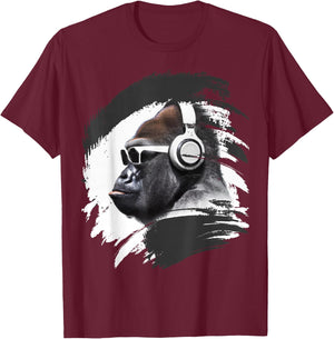 Cool Silver Back Gorilla , gray T-Shirt - T-Shirt | Maroon