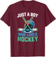 Boys Hockey T-Shirt - T-Shirt | Maroon