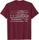 Motocross Freedom Dirt Bike American Flag Design 4th of July T-Shirt - T-Shirt | Maroon