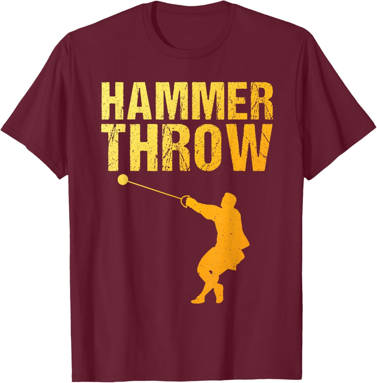 Best Hammer Throw Art Women Throwing Hammer Thrower T-Shirt - T-Shirt | Maroon