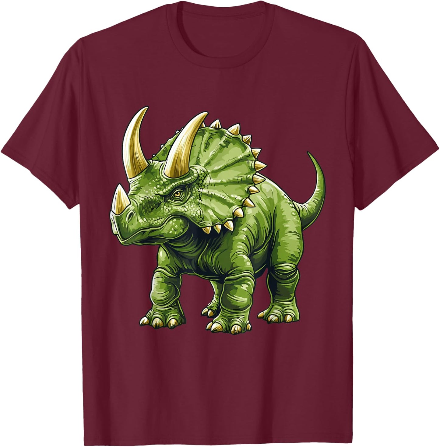 Triceratops T-Shirt - T-Shirt | Maroon