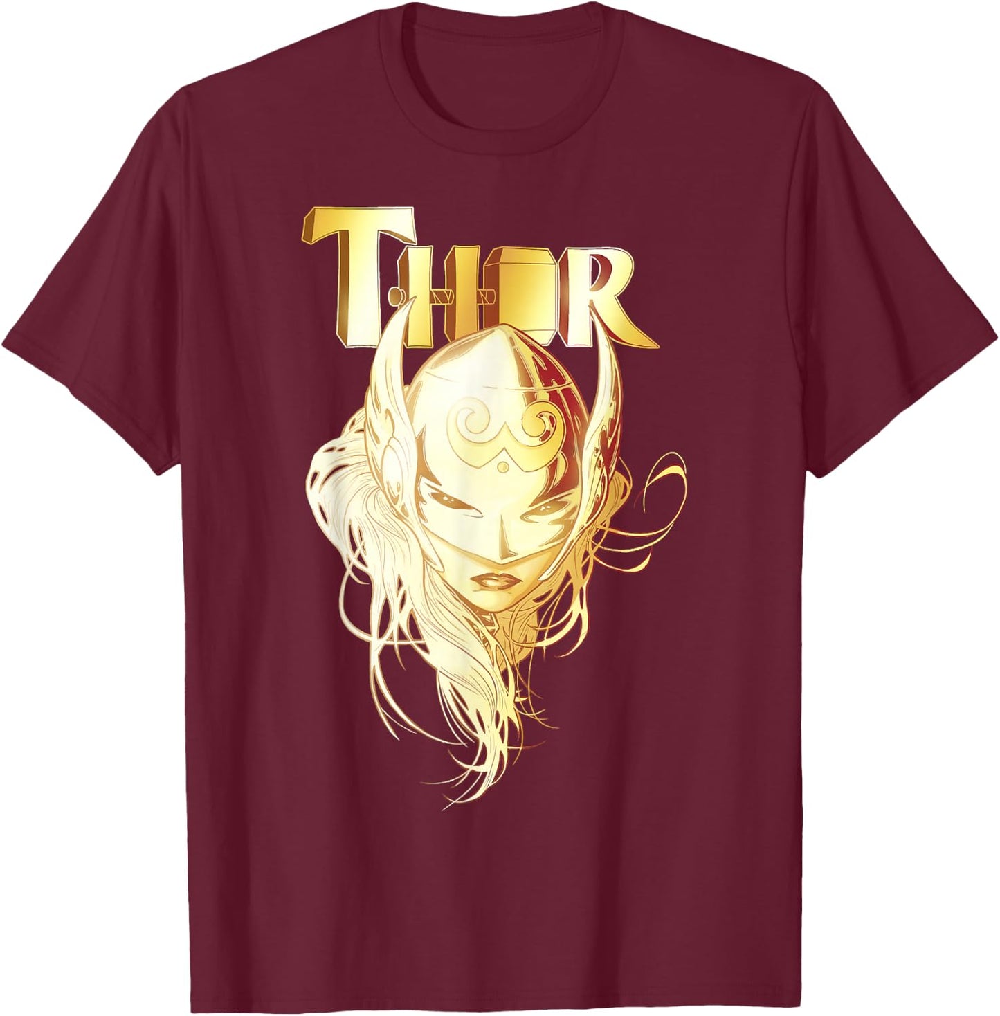 Marvel Thor Jane Foster Portrait T-Shirt - T-Shirt | Maroon