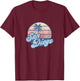 Artist Unknown child Retro,classic San Diego California CA T Shirt Vintage 70s Retro Surfer , Blue, Small US T-Shirt - T-Shirt | Maroon