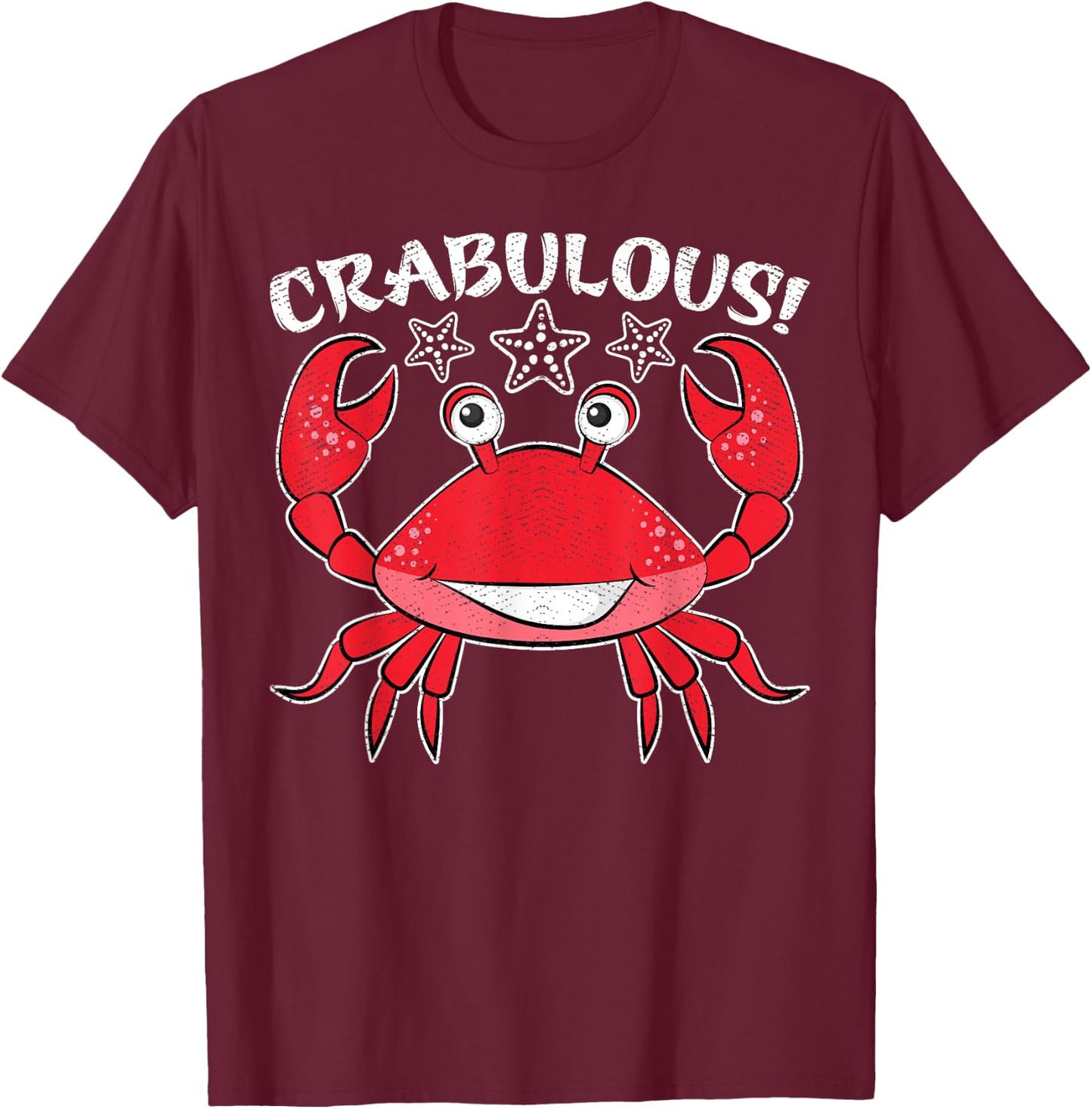 Crabulous Funny Crab Eater Hunting Fishing Crabs T-Shirt - T-Shirt | Maroon