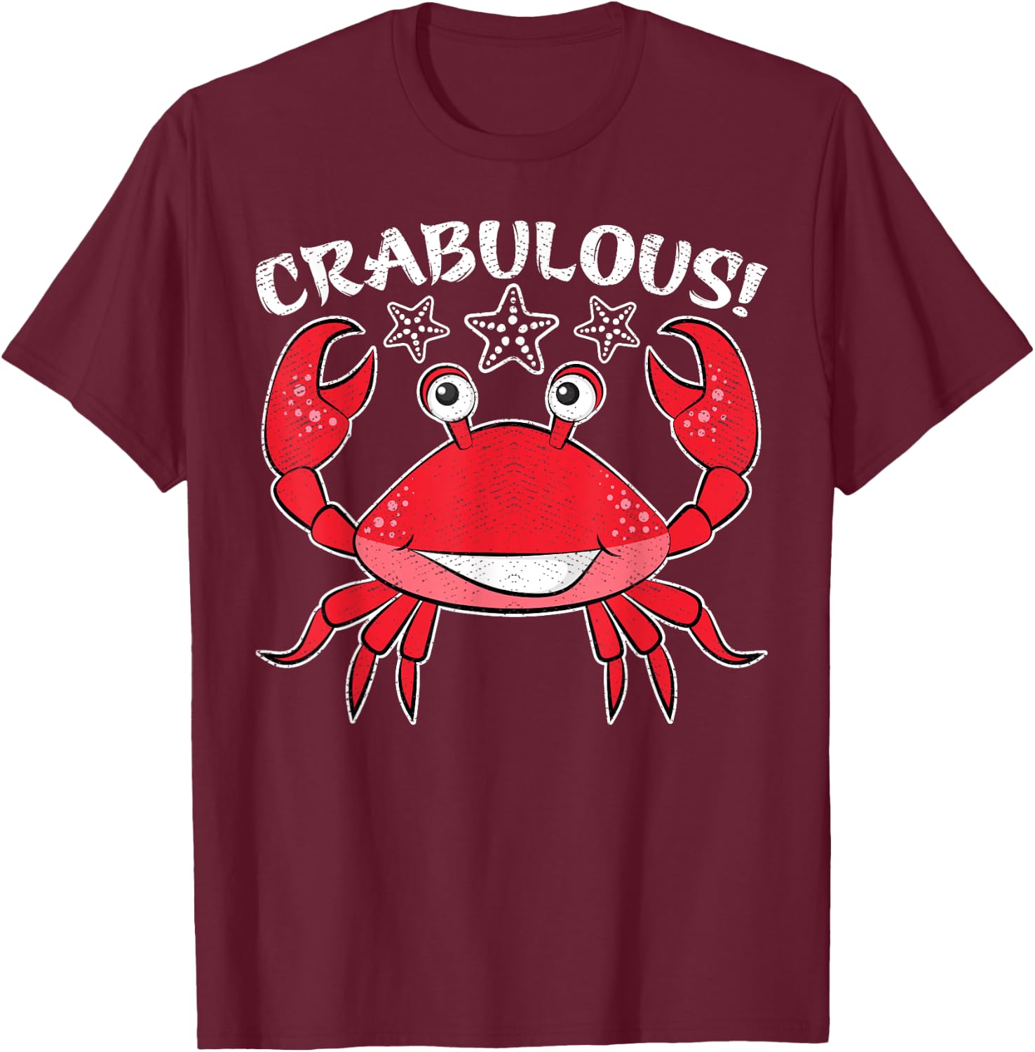 Crabulous Funny Crab Eater Hunting Fishing Crabs T-Shirt - T-Shirt | Maroon