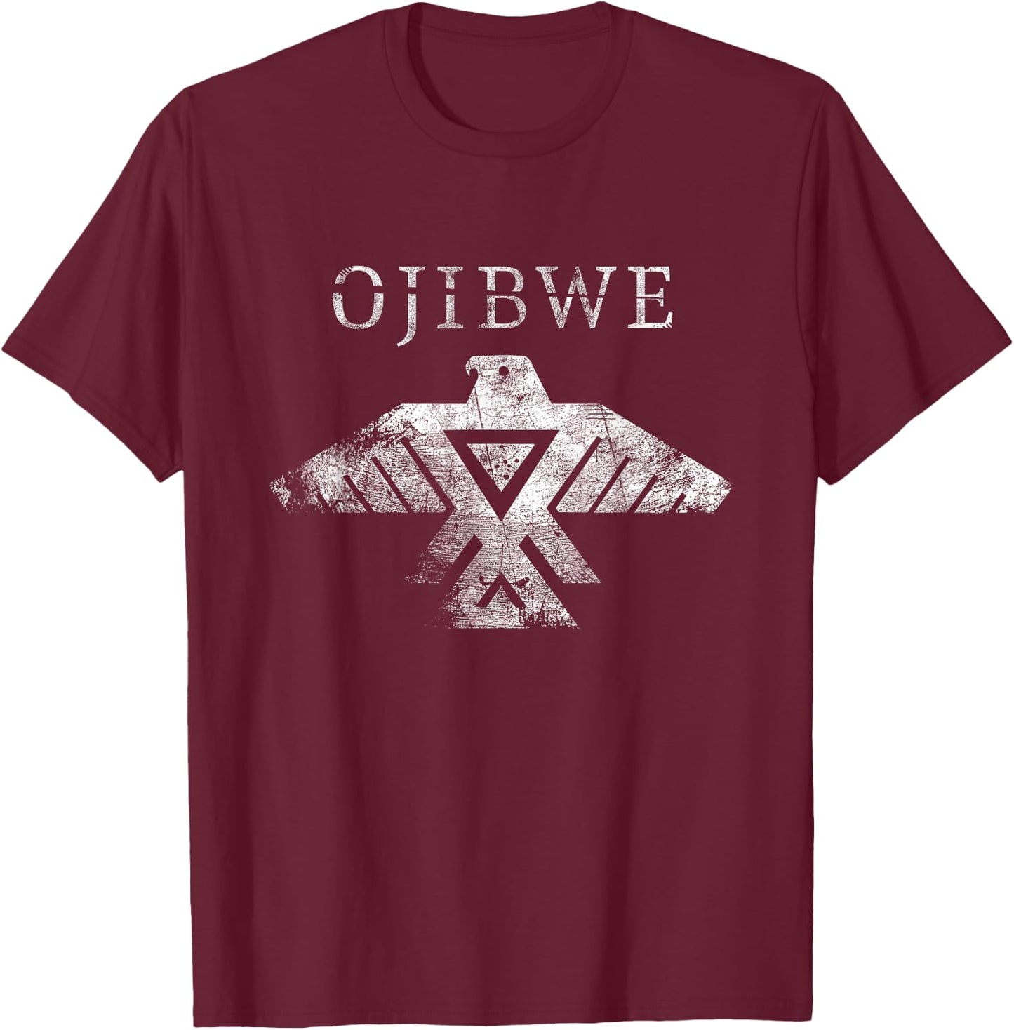Ojibwe Thunderbird Native American Thunderbird Tribal Art T-Shirt - T-Shirt | Maroon