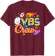 VBS Crew Vacation Bible School Squad Religious Weekend Group T-Shirt - T-Shirt | Maroon