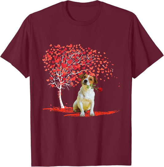 Jack Russell Valentines - Dog Lover Animal Whisperer T-Shirt - T-Shirt | Maroon