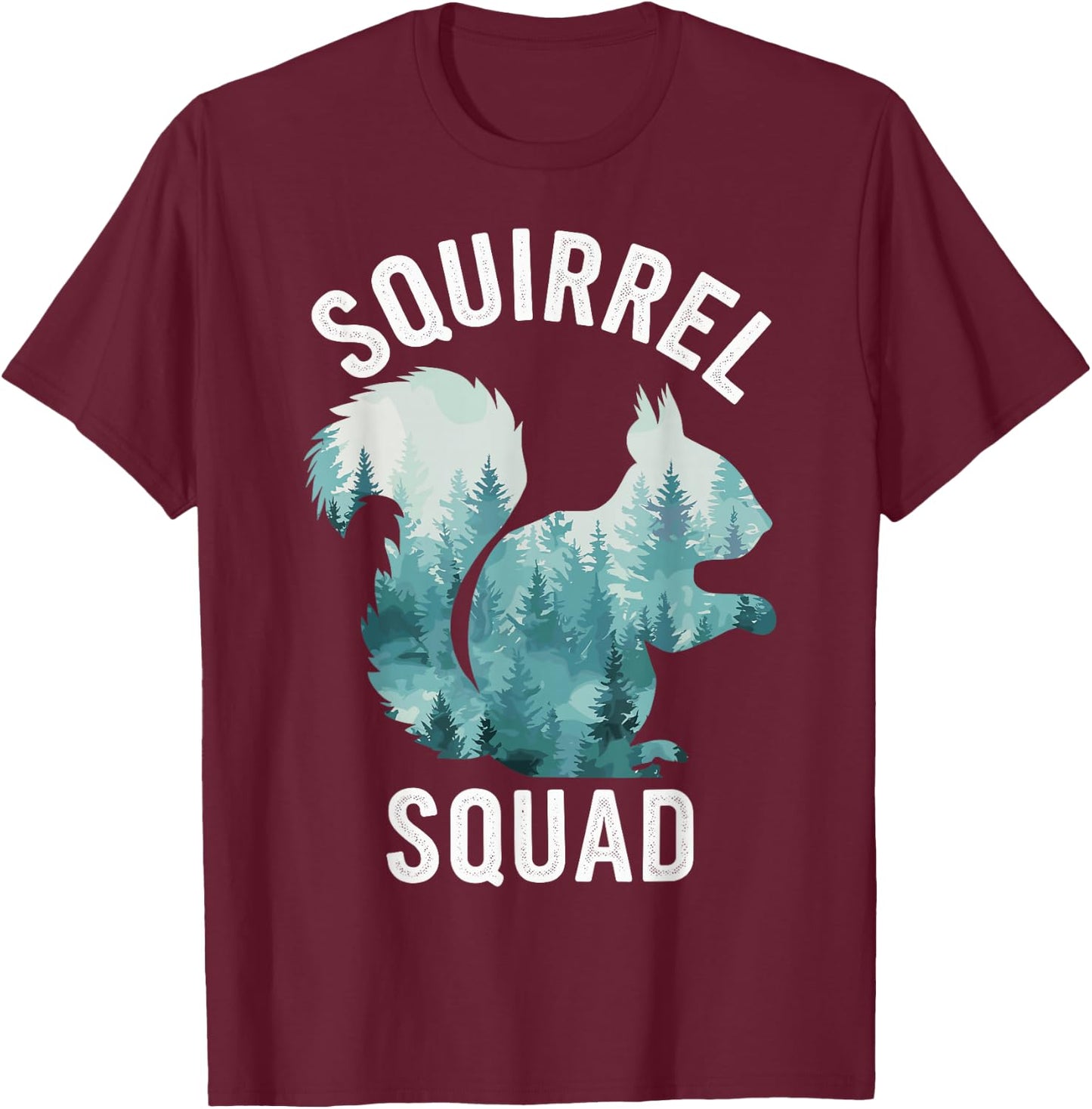 Squirrel Squad T-Shirt - T-Shirt | Maroon