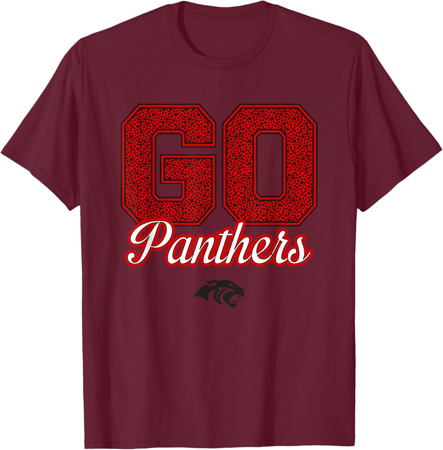 Cabot Panthers Logo GO! School Pride HS T-Shirt - T-Shirt | Maroon