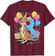 Kangaroo 8th birthday boy girl 8 years old eighth Kangaroo T-Shirt - T-Shirt | Maroon