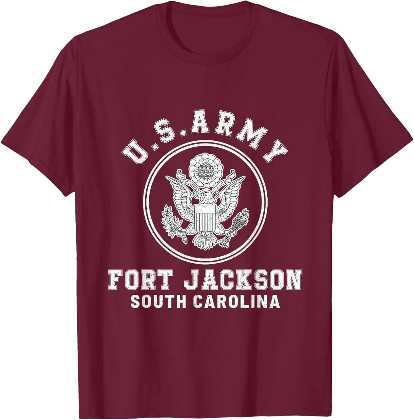 Fort Jackson South Carolina SC Army Basic Training T-Shirt - T-Shirt | Maroon