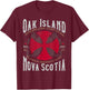 Templar Cross Oak Island Nova Scotia T-Shirt - T-Shirt | Maroon