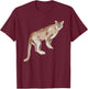 Watercolour Mountain Lion Animal Art Nature Wildlife Art T-Shirt - T-Shirt | Maroon