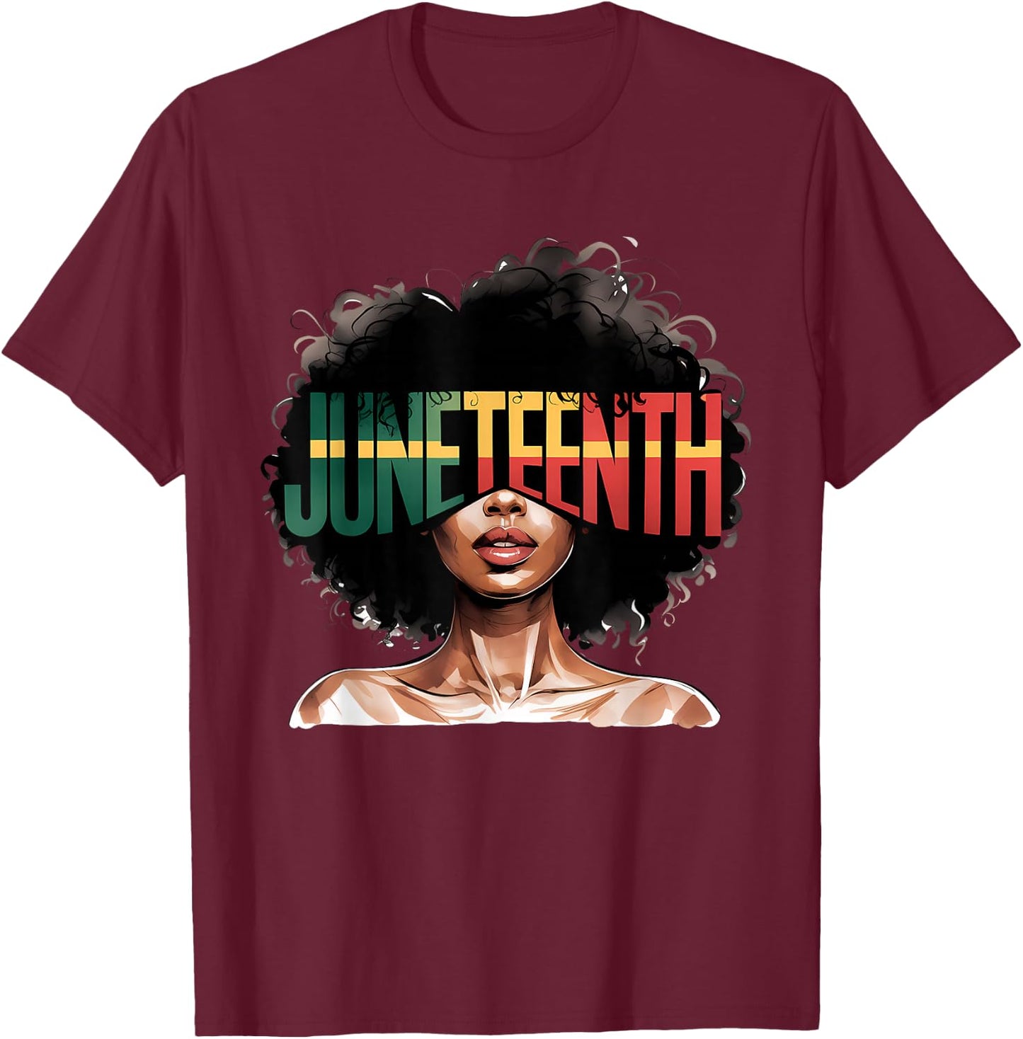 Black History Month African American Juneteenth Women T-Shirt - T-Shirt | Maroon