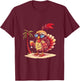 Party Turkey Palm Trees Summer Vacation Women Kids T-Shirt - T-Shirt | Maroon