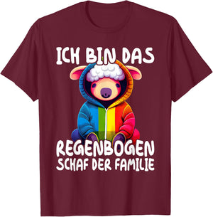 LGBT Regenbogen Schaf Gay CSD Bisexual Pride LGBTQ T-Shirt - T-Shirt | Maroon