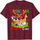 Grandma Birthday Crew Cute Farm Animals Cow Horse Chicken T-Shirt - T-Shirt | Maroon