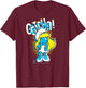 The Smurfs Smurfette Gotcha! Winky face T-Shirt - T-Shirt | Maroon