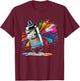 Graffiti Graffito Street Art Stencil Spray T-Shirt - T-Shirt | Maroon