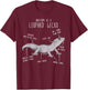 Blizzard Leopard Gecko Lizard Reptile Anatomy, Funny Pet Mom T-Shirt - T-Shirt | Maroon