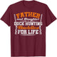 Duck Hunting Hunter Dad Daughter Vintage Father And Daughter T-Shirt - T-Shirt | Maroon