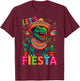 Let's Celebrate Fiesta Mexican Trex Dino Cinco De Mayo T-Shirt - T-Shirt | Maroon