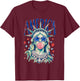 Vintage Statue of Liberty Blowing Bubble America 4th of July T-Shirt - T-Shirt | Maroon