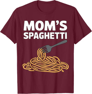 Mom’s Spaghetti T-Shirt - T-Shirt | Maroon