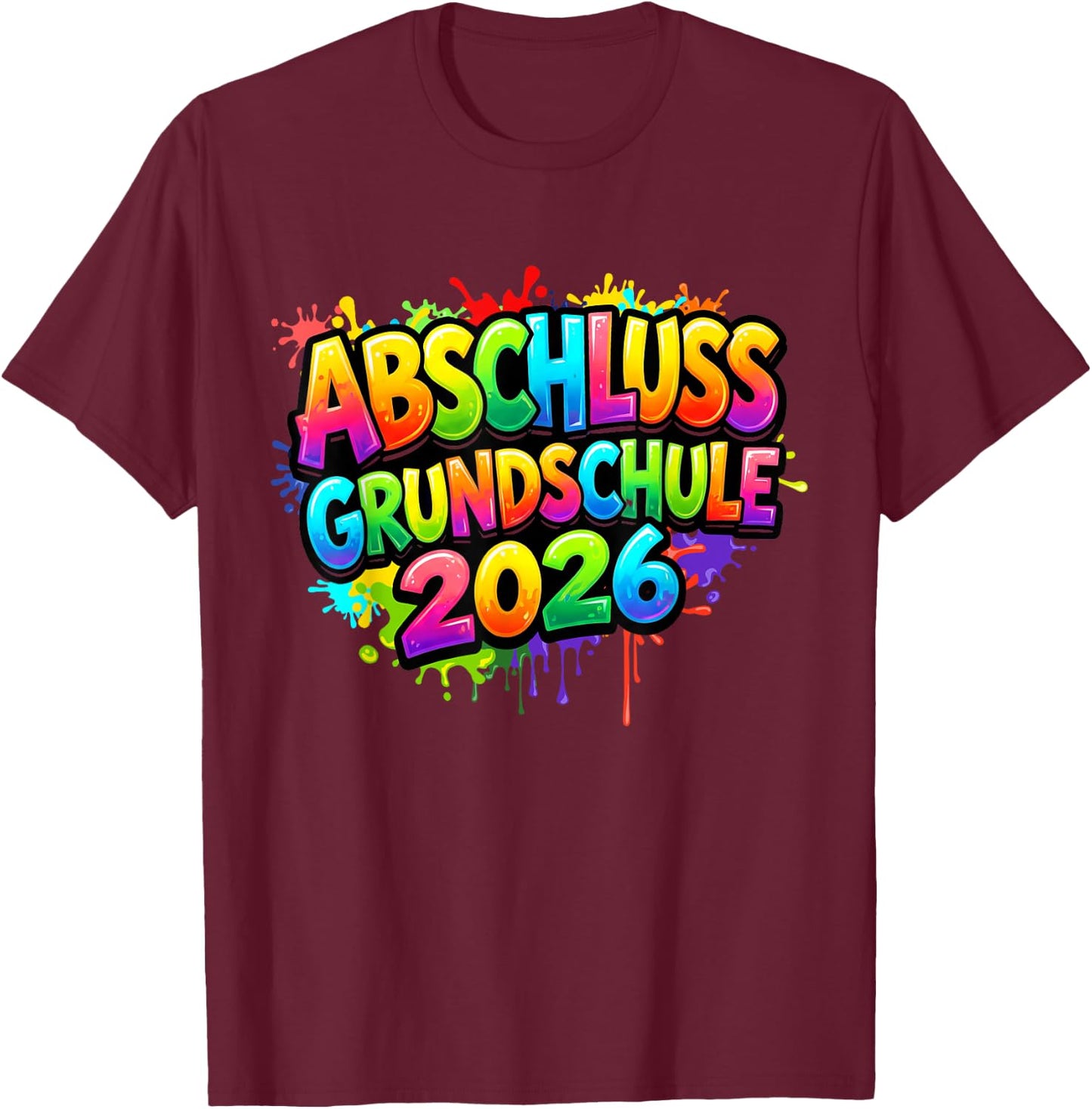 Grundschule Absolvent Abgänger Grundschule Abschluss 2026 T-Shirt - T-Shirt | Maroon