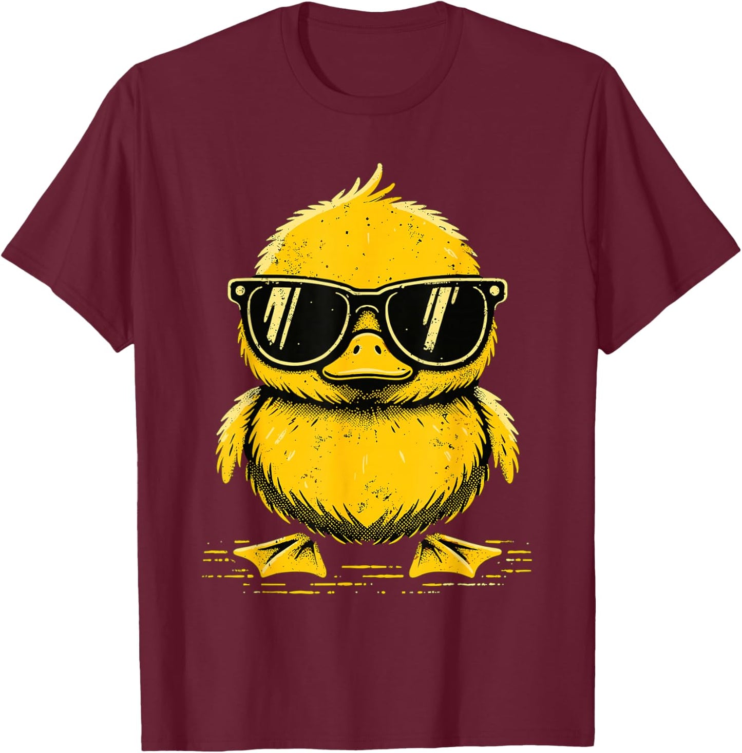 Cool Duckie Sunglasses Funny Ducky Rubber Duck T-Shirt - T-Shirt | Maroon