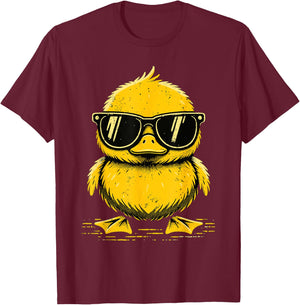 Cool Duckie Sunglasses Funny Ducky Rubber Duck T-Shirt - T-Shirt | Maroon