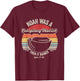 Vintage Retro Noah Was A Conspiracy Theorist Then It Rained T-Shirt - T-Shirt | Maroon