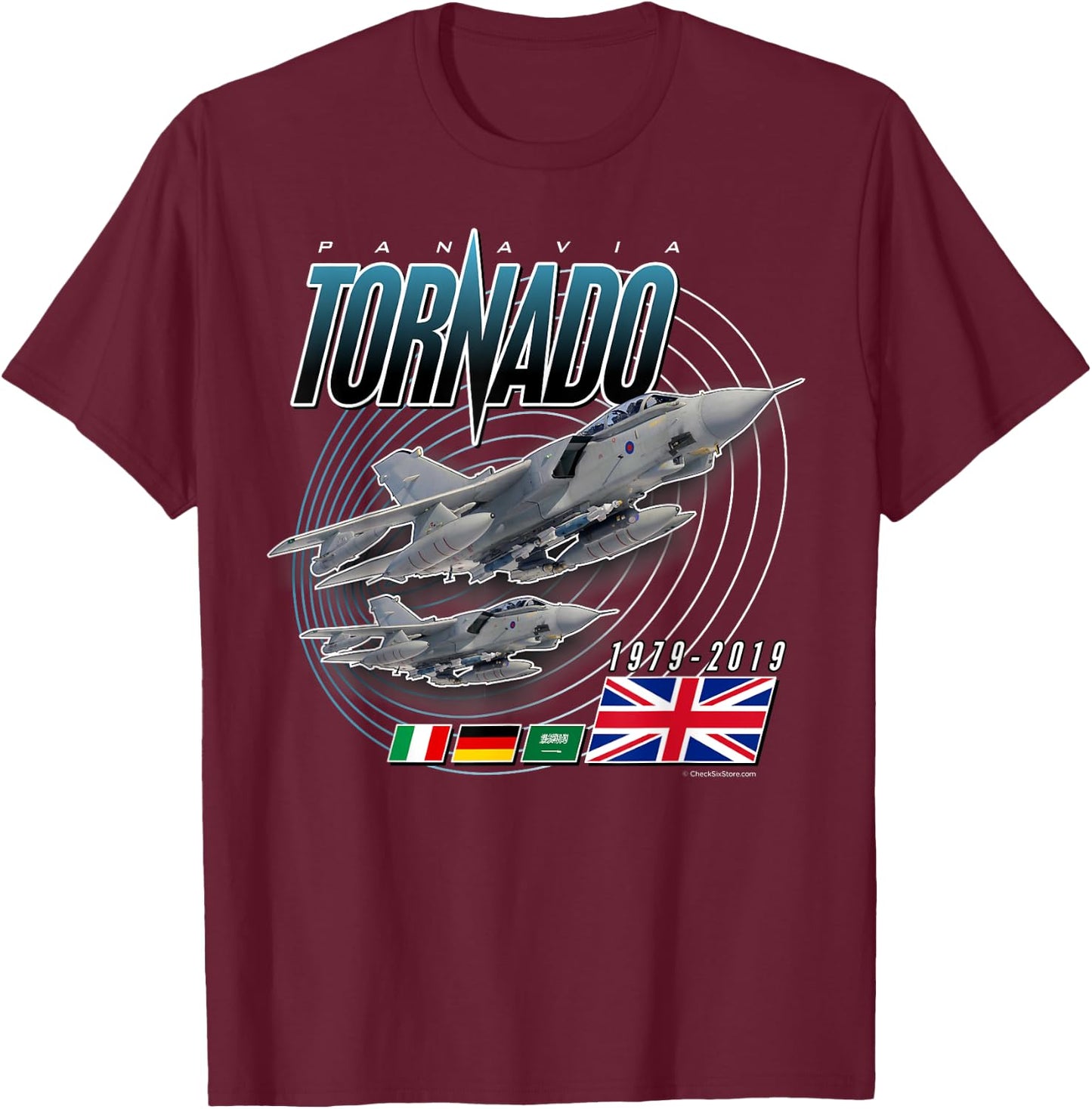 Panavia Tornado Jet 1979 - 2019 T-Shirt - T-Shirt | Maroon