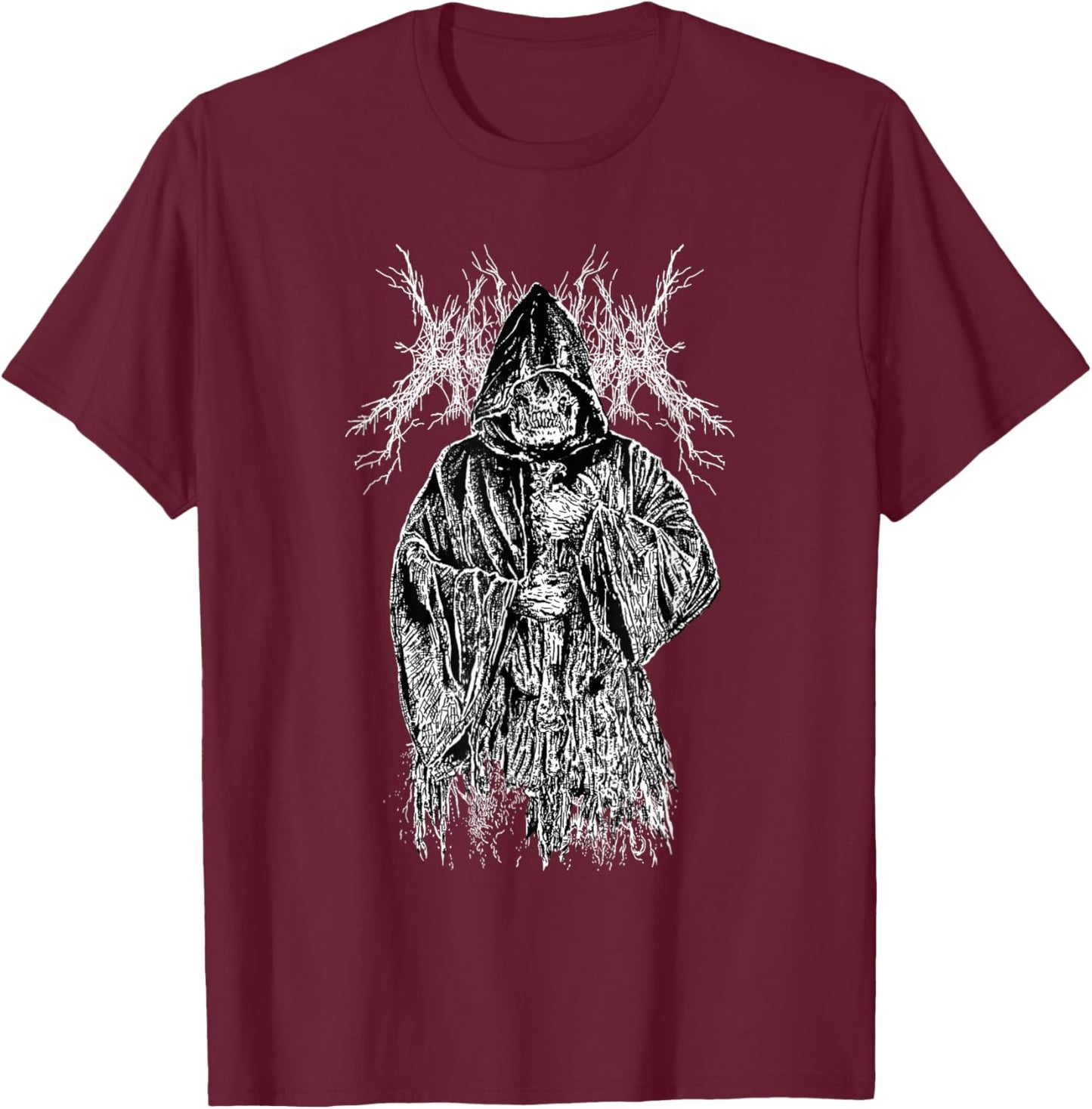Gothic Aesthetic Grunge Occult Unholy Emo Punk Satanic , black T-Shirt - T-Shirt | Maroon