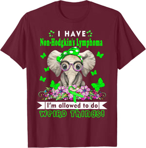 I have Non-Hodgkin's Lymphoma Awareness T-Shirt - T-Shirt | Maroon
