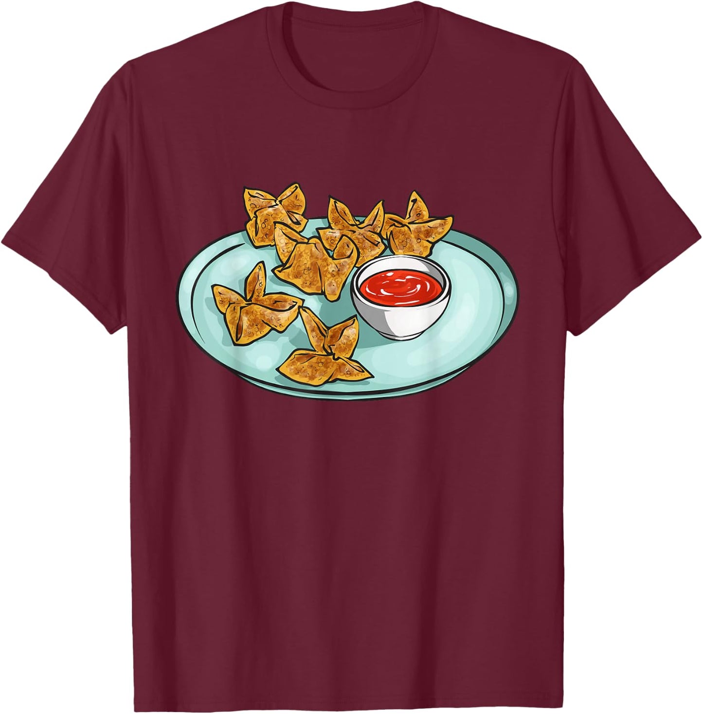 Crab Rangoon Crab Rangoon T-Shirt - T-Shirt | Maroon