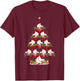 Ice Skating Sports Xmas Lighting Ice Skating Christmas Tree T-Shirt - T-Shirt | Maroon