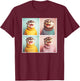Happy Otter Animal Photoshoot Funny Otter T-Shirt - T-Shirt | Maroon