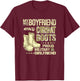 My Boyfriend Wears Combat Boots - Military Girlfriend Shirt T-Shirt - T-Shirt | Maroon