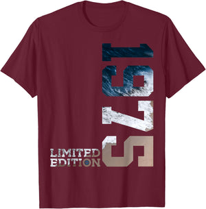 51st Birthday Limited Edition 1975 T-Shirt - T-Shirt | Maroon