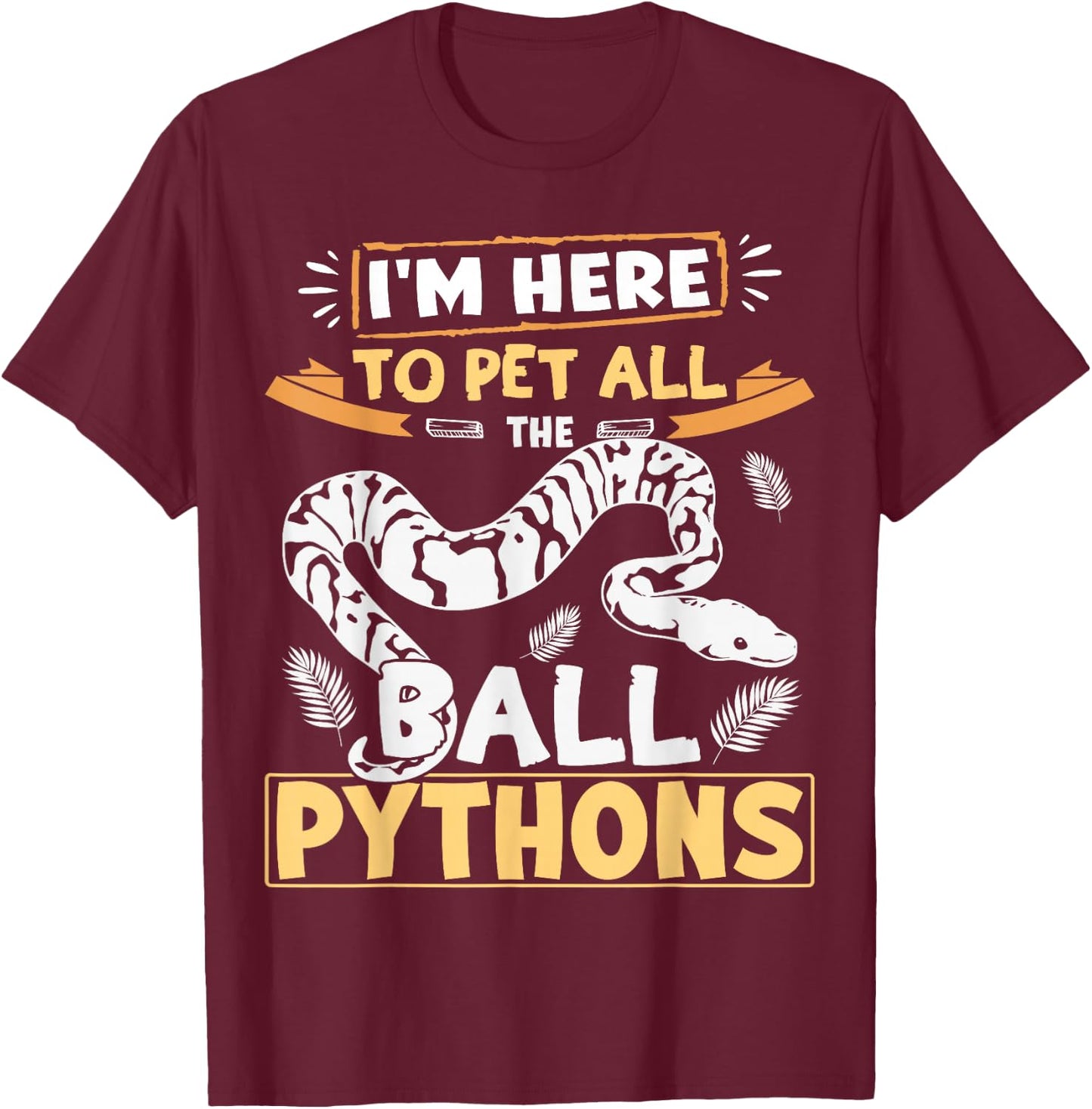 Royal Python Starter Kit Hide X-Large Kids Ball Python T-Shirt - T-Shirt | Maroon