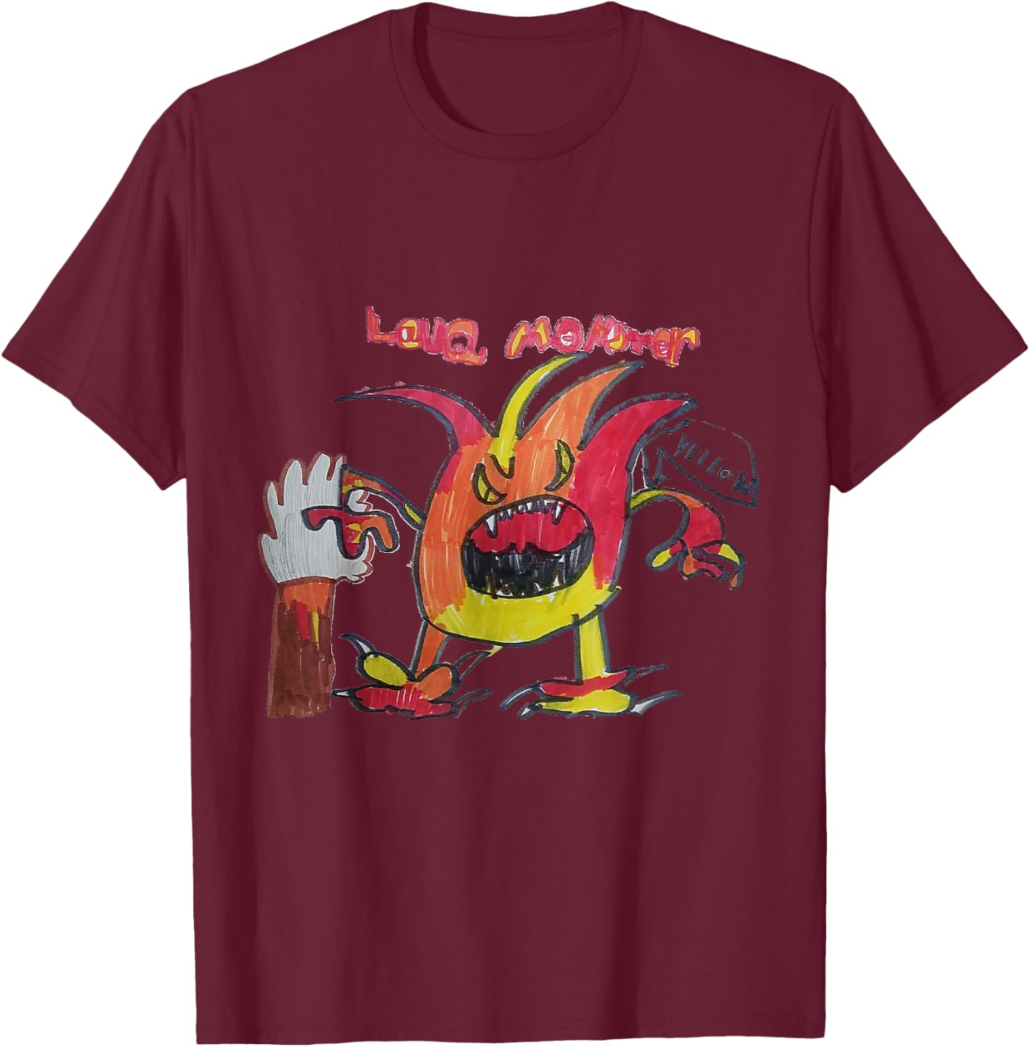 Lava Monster T-Shirt - T-Shirt | Maroon