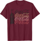 Coca Cola Logo Ombre T-Shirt - T-Shirt | Maroon